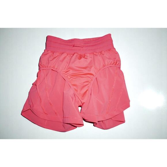Lululemon Speed Up Shorts 4" Lined Coral Red Women’s Size 4 Running Gym Active - Picture 8 of 13